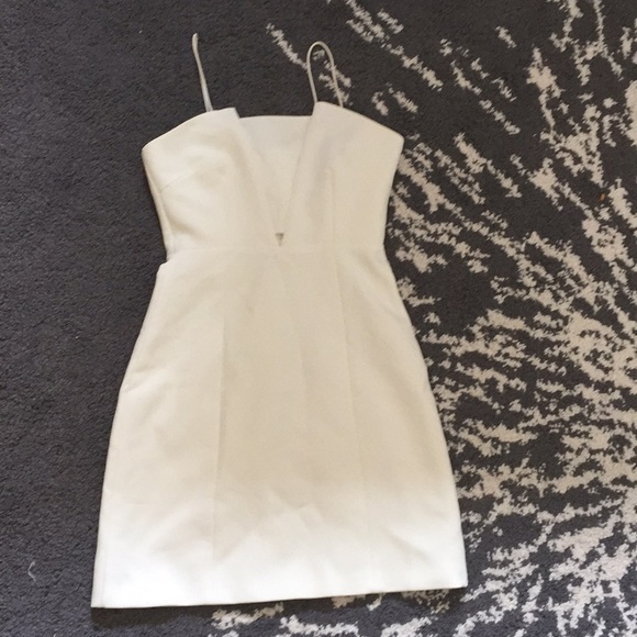 white spaghetti strap dress